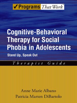 cover image of Cognitive-Behavioral Therapy for Social Phobia in Adolescents